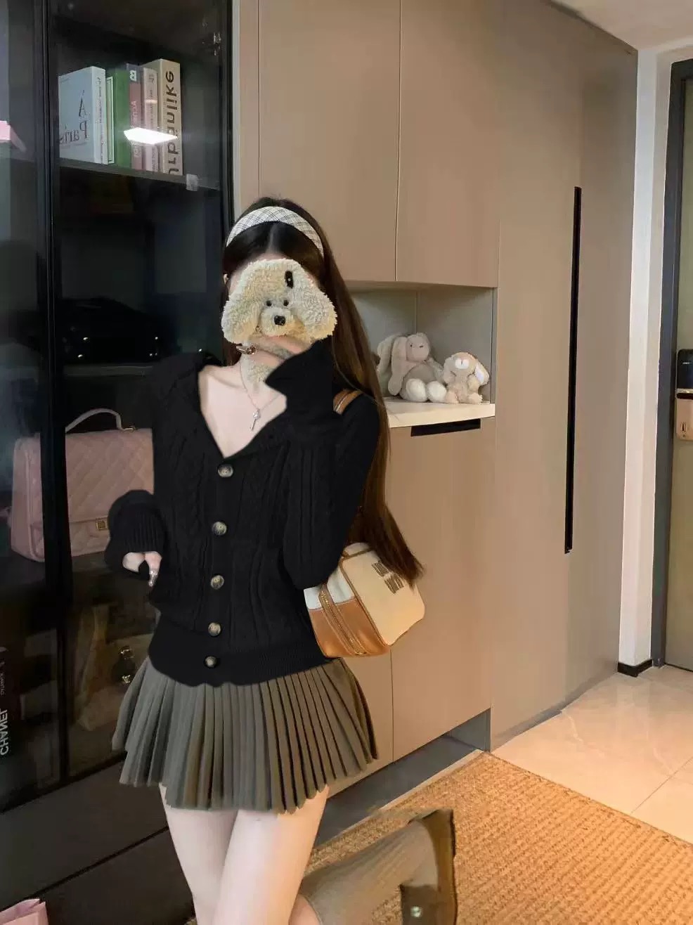 Wool babe hoodie top KTO239 images